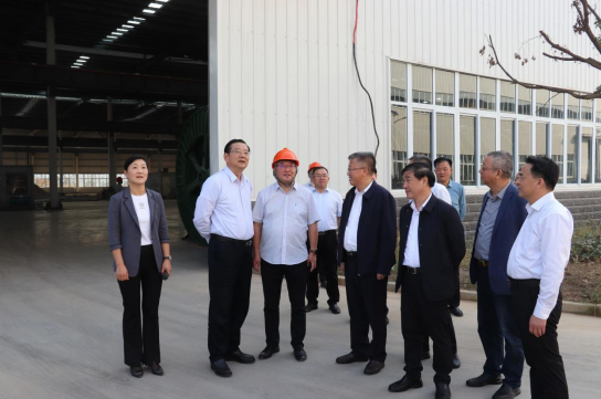 扬州政协主席陈扬同志前往江扬电缆刘集厂区参观调研